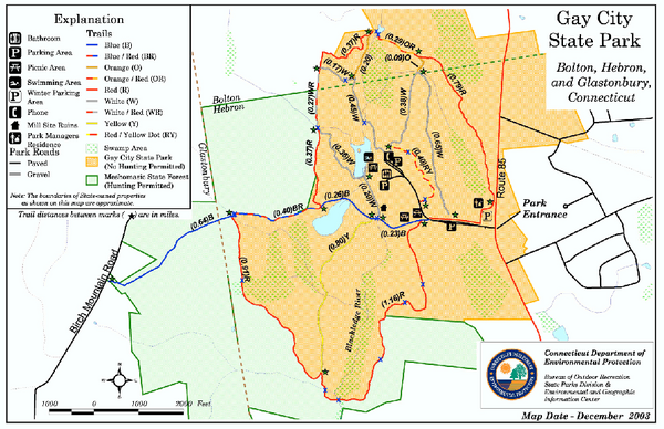 Gay City State Park trail map