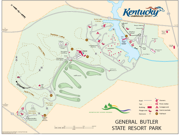 General Butler State Resort Park Map