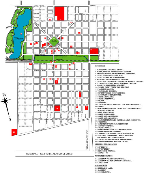 General Levalle Map