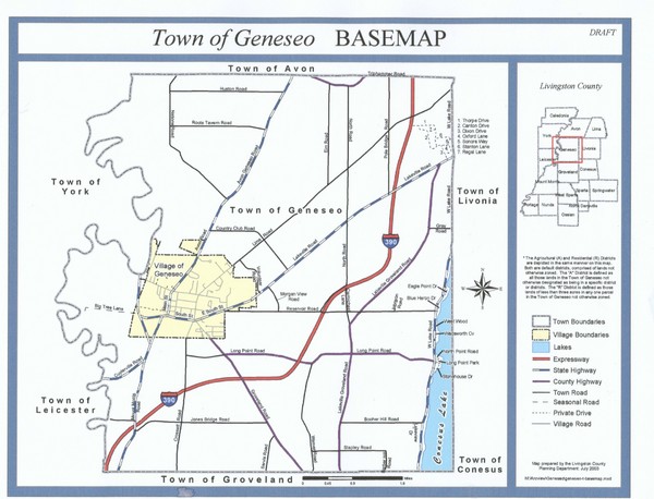 Geneseo Town Map