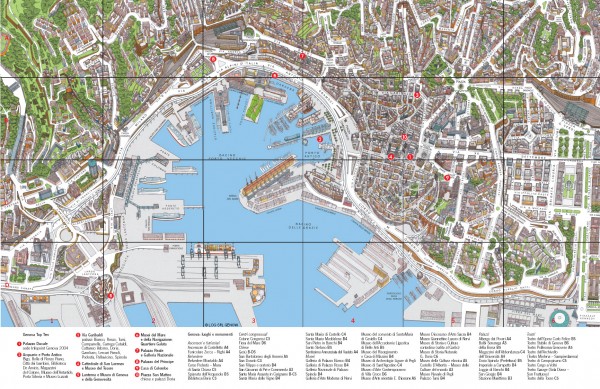 Genoa Tourist Map