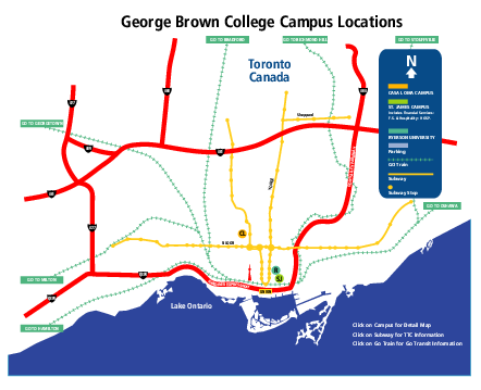George Brown College Campus Map
