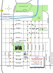 Georgetown Christmas Stroll Paradise Route Map