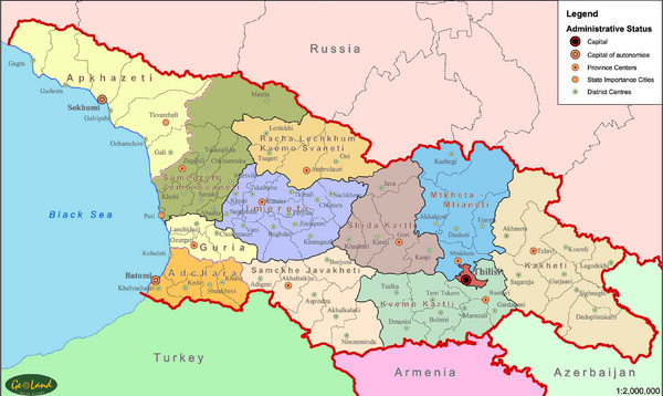 Georgia Administrative Map