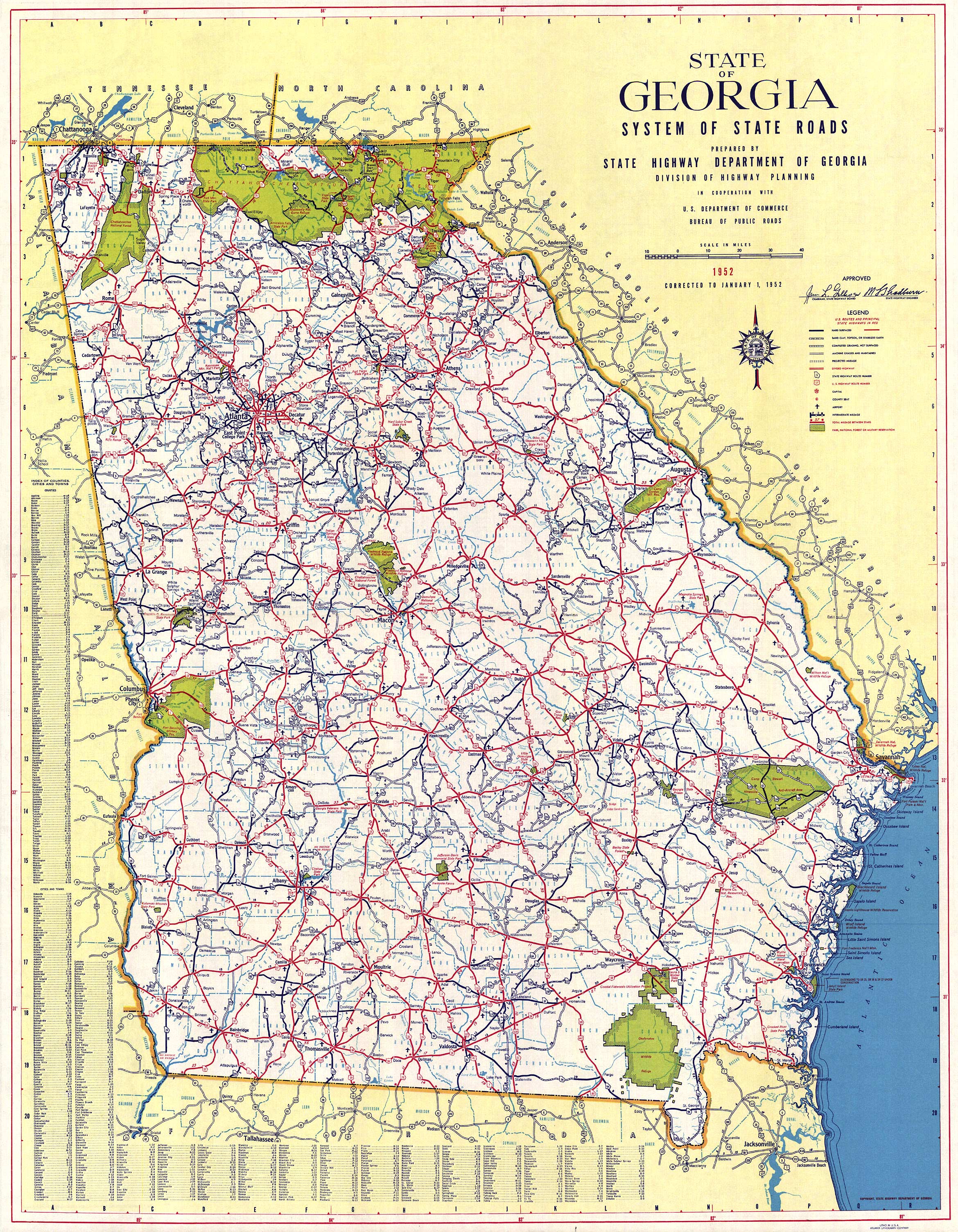 georgia-printable-map