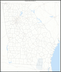 Georgia Zip Code Map Georgia Zip Code Map