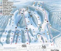 Georgian Peaks Club Ski Trail Map
