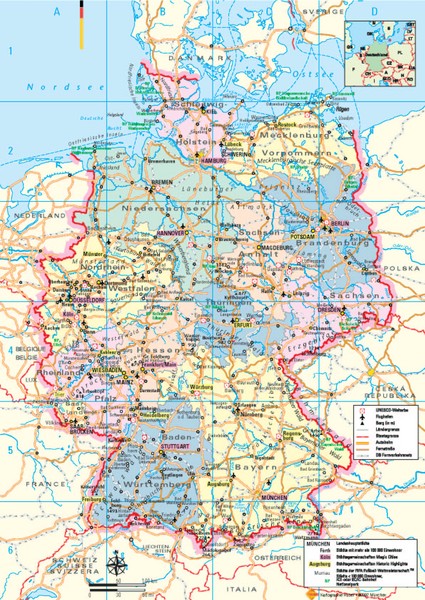 Germany Tourist Map