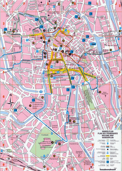 Ghent Walking Tour Map