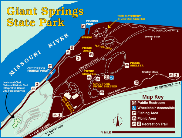 Giant Springs State Park Map