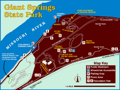 Giant Springs State Park Map