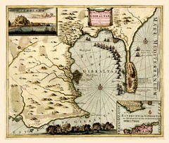 Gibraltar 1709 Map