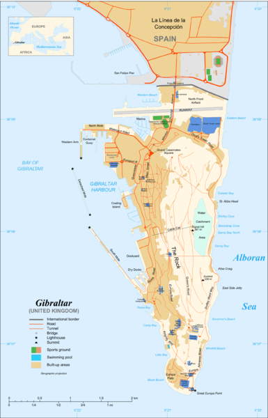 Gibraltar overview Map