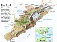 Gibralter "The Rock" Map