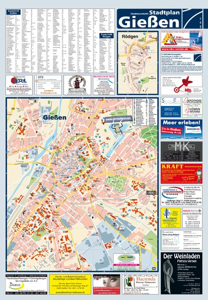 Giessen Tourist Map