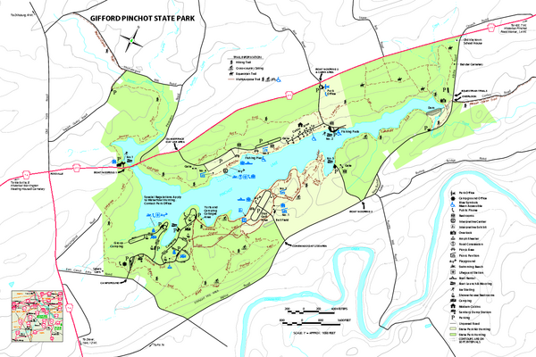 Gifford Pinchot State Park Map