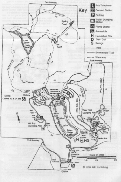 Gilbert Lake State Park Map