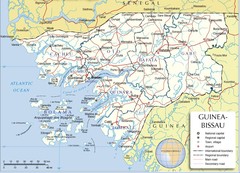 Ginea-Bissau Admin. Map