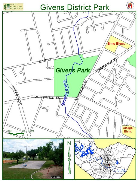 Givens District Park Map