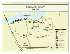 Givhans Ferry State Park Map