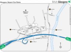 Glasgow Airport Map Glasgow Airport Map