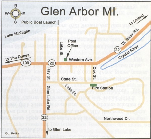 Glen Arbor Mi Map Glen Arbor Mi Mappery