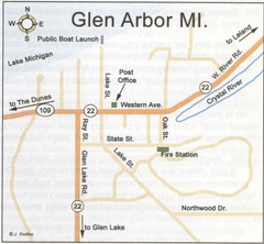 Glen Arbor MI Map