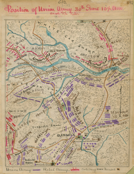 Glendale, Virginia Battle Map
