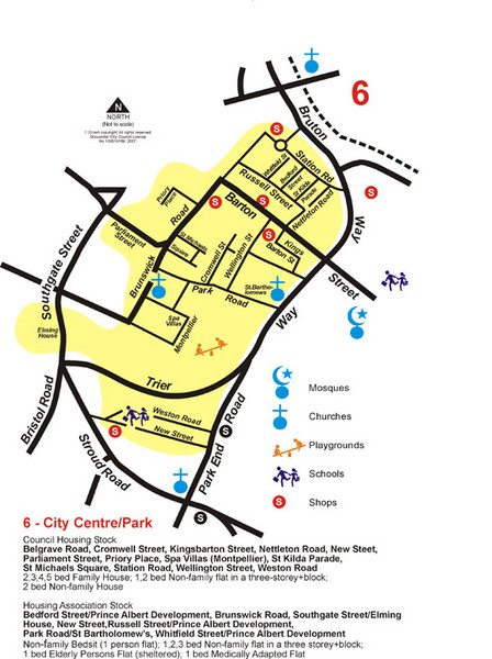 Gloucester City Park Map