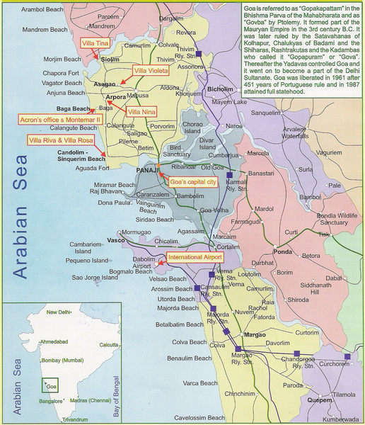 Goa City Map