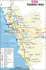 Goa Tourist Map Goa Tourist Map