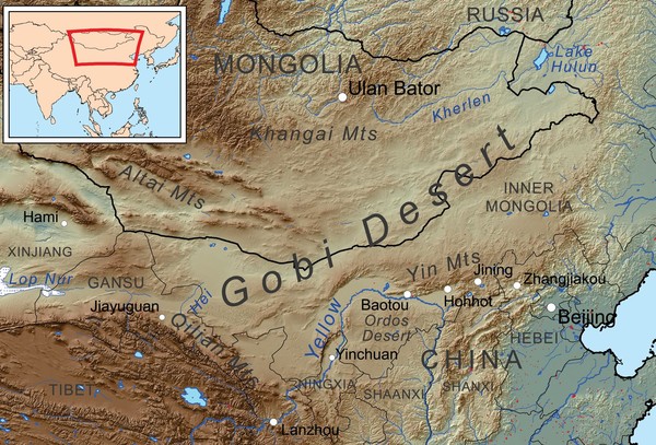 Gobi Desert Map