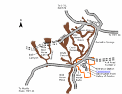 Goblin Valley State Park Map Goblin Valley State Park Map