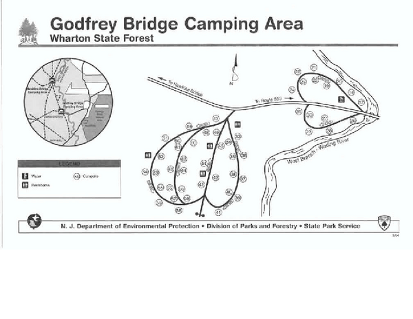 Godfrey Bridge Campground Map