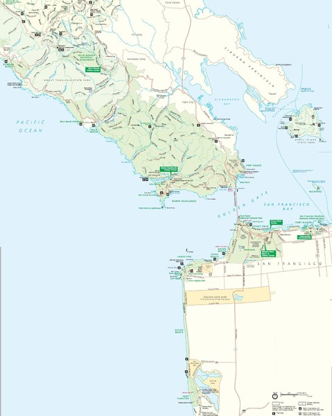Golden Gate National Recreation Area Detail Map
