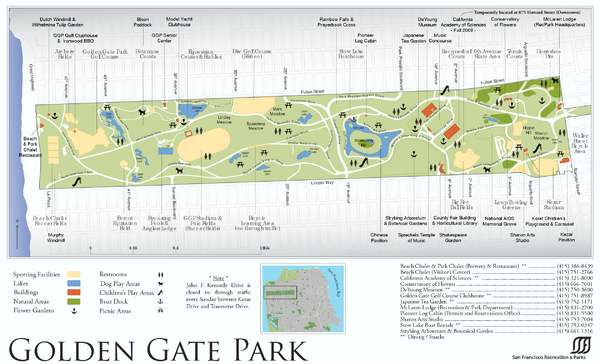 Golden Gate Park Map