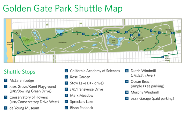 Editable Map Golden Gate Park San Francisco Pdf