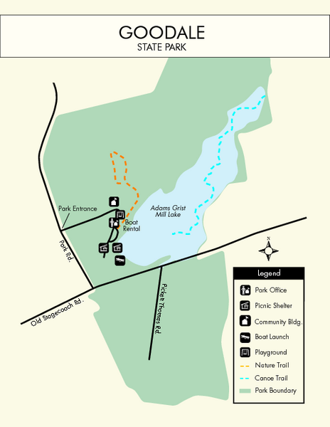 Goodale State Park Map