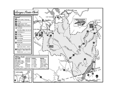 Gorges State Park map