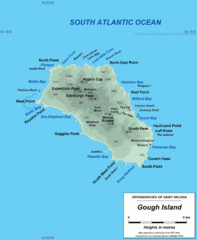 Gough Island Map Gough Island Map