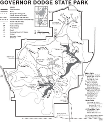 Governor Dodge State Park Map