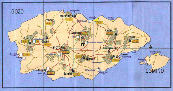 Gozo map