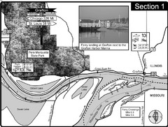 Grafton, IL Illinois River/Mississippi River/Pere Marquette State Park Map