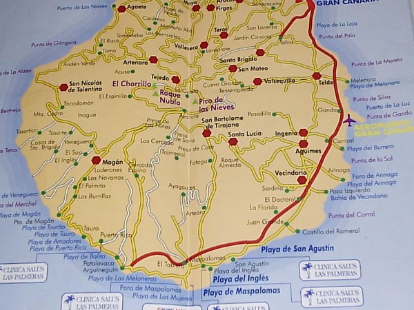Gran Canaria Island Map