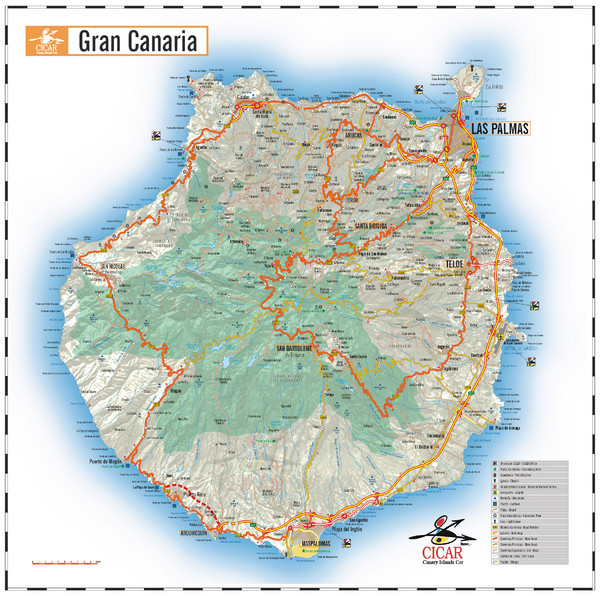 Gran Canaria Tourist Map