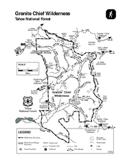 Granite Chief Wilderness Map