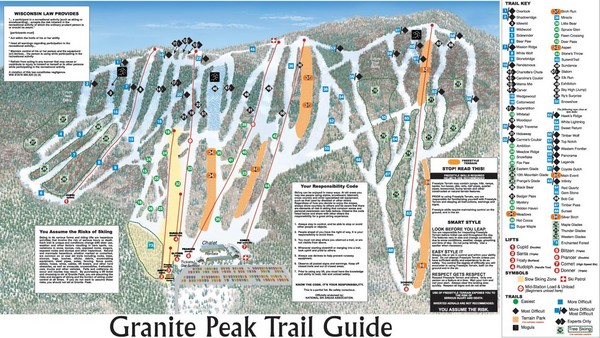 Granite Peak Ski Trail Map