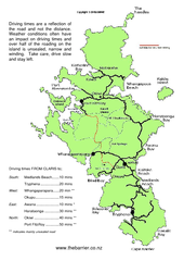 Great Barrier Island Map