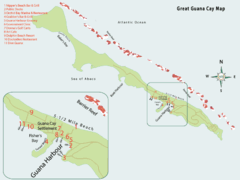 Great Guana cay Map Great Guana cay Map