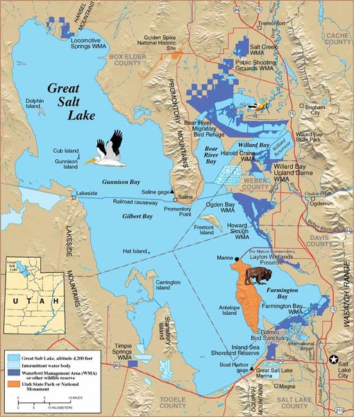 Great Salt Lake Map